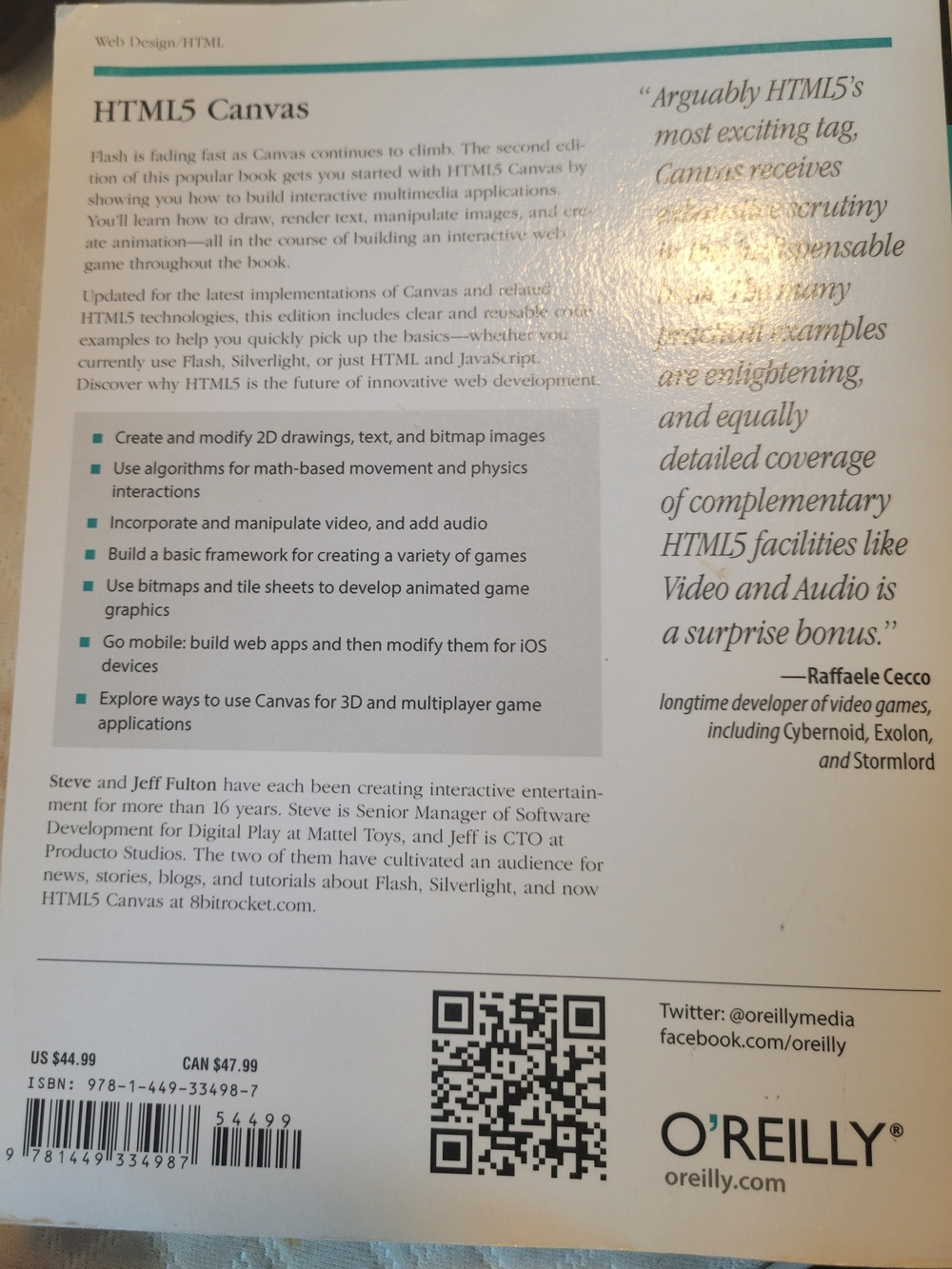 O'Reilly HTML5 Canvas Book - Picture 2 of 2